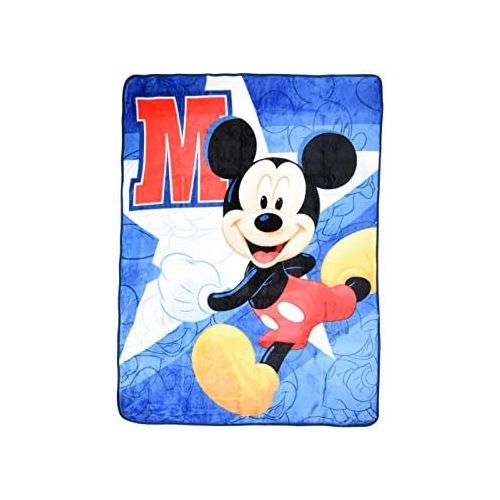 디즈니 Disney Mickey Mouse Clubhouse On the Run Super Soft Plush Oversized Throw Twin Size Blanket