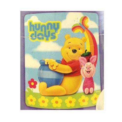 디즈니 Disney Winnie the Pooh Fleece Throw Blanket (Honey Days Blanket) -50x60