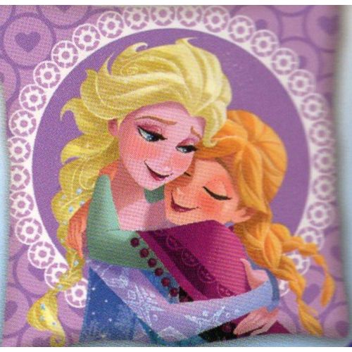 디즈니 Disney Frozen Micro Raschel Blanket with Decorative 12 Pillow Oversized Throw 2 Pieces Set