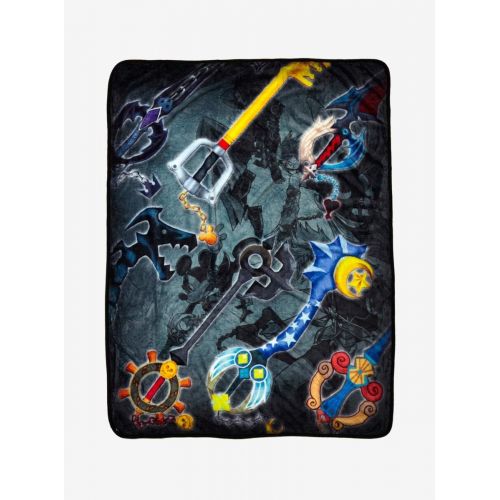 디즈니 Disney Kingdom Hearts Keyblade Throw Blanket