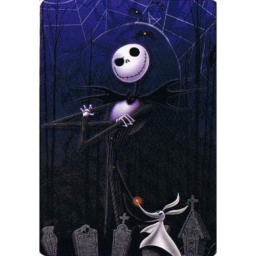 디즈니 Disney The Nightmare Before Christmas Comfy Blanket with Sleeves ~ Jack Skellington & Zero ~ Unisex Adult Size