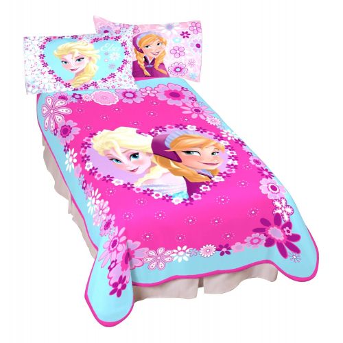 디즈니 Disney Frozen Let It Go Microraschel Blanket, 62 x 90