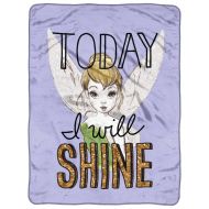 Disneys Tinkerbell, Shine Today Micro Raschel Throw Blanket, 46 x 60, Multi Color