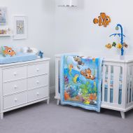 Disney Nemo 3-Piece Nursery Crib Bedding Set, Aqua/Green/Orange/Yellow