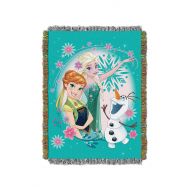 Disneys Frozen, Frozen Fever Woven Tapestry Throw Blanket, 48 x 60, Multi Color