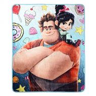 Disney Wreck It Ralph Super Plush Throw Kids Blanket - 48 x 60 Inch [Blue]