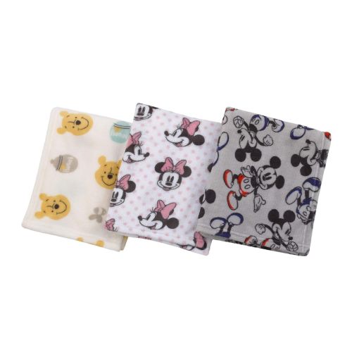 디즈니 Disney Mickey Mouse, Grey, Navy And Red Super Soft Plush Baby Blanket, Grey, Nay, Red