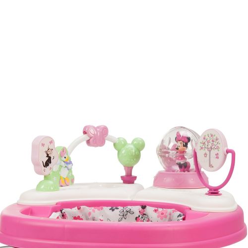 디즈니 Disney Baby Minnie Mouse Music and Lights Baby Walker with Activity Tray (Garden Delight)