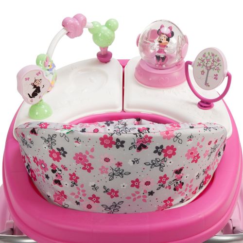 디즈니 Disney Baby Minnie Mouse Music and Lights Baby Walker with Activity Tray (Garden Delight)