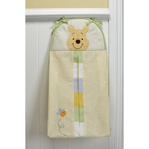 디즈니 Disney Lion King Simbas Wild Adventure Appliqued Diaper Stacker, Ivory, Brown, Sage, Tan