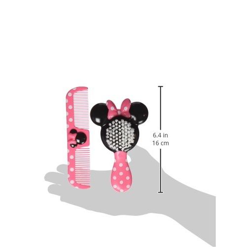 디즈니 Disney Baby Minnie Hair Brush and Wide Tooth Comb Set