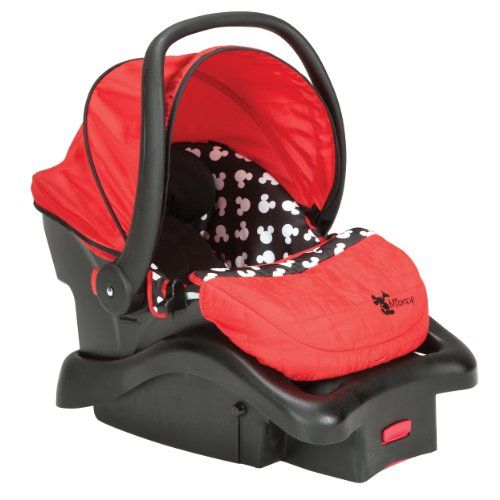 디즈니 Disney Light n Comfy Luxe Infant Car Seat, Mickey Silhouette