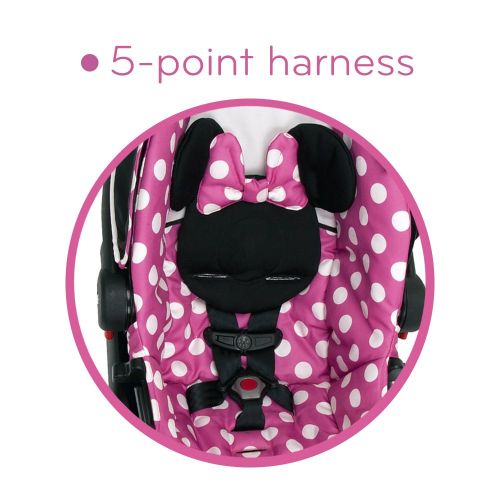 디즈니 Disney Light n Comfy Luxe Infant Car Seat, Mickey Silhouette