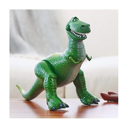 디즈니 Disney Store Official Rex Interactive Talking Action Figure from Toy Story, 12 inches, Features 10+ English Phrases, Ages 3+