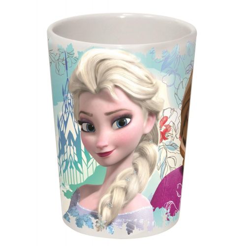 디즈니 Disney Fruehstuecksset fuer Kinder - 3 Teile - angesagtes Frozen-Motiv 2017  Mueslischale Ø 16 cm, flacher Teller Ø 22 cm, 1 Trinkglas 250 ml - absolut bruchfest - hohe Qualitaet