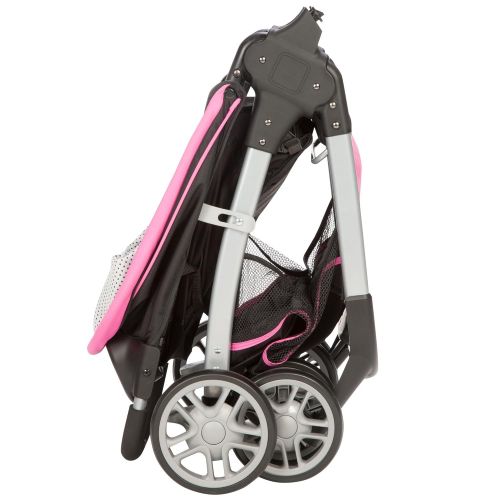 디즈니 [아마존베스트]Disney Baby Minnie Mouse Amble Quad Travel System Stroller with OnBoard 22 LT Infant Car Seat...