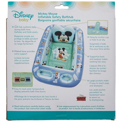 디즈니 [아마존베스트]Disney Mickey Mouse Inflatable Safety Bathtub, Blue