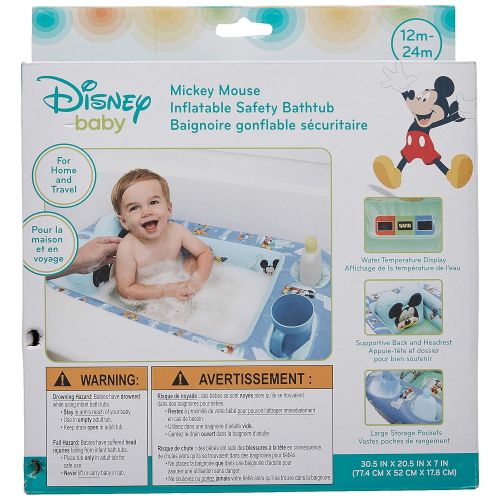 디즈니 [아마존베스트]Disney Mickey Mouse Inflatable Safety Bathtub, Blue