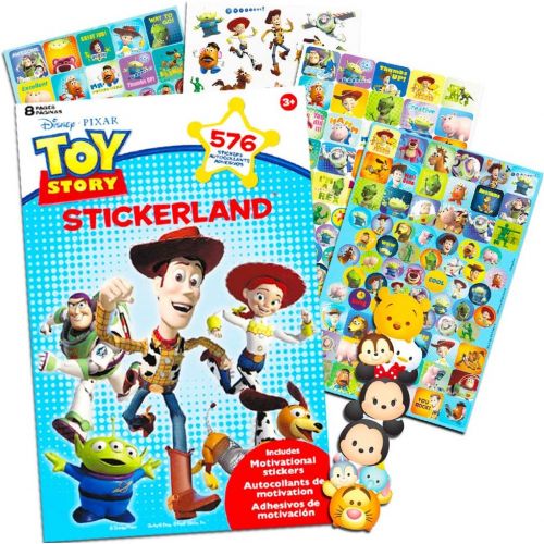 디즈니 [아마존베스트]Disney Pixar Toy Story Party Favors Stickers Pack ~ Bundle with 600 Toy Story Stickers (Toy Story Party Supplies)