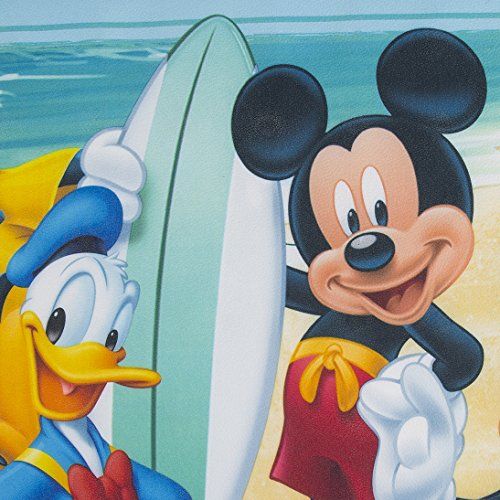디즈니 [아마존베스트]Disney Mickey MouseSummer Fun Decorative Bath Mat, Blue
