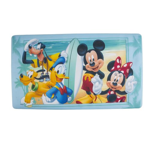 디즈니 [아마존베스트]Disney Mickey MouseSummer Fun Decorative Bath Mat, Blue