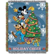[아마존베스트]Disneys Mickey Mouse, Spread Cheer Woven Tapestry Throw Blanket, 48 x 60, Multi Color