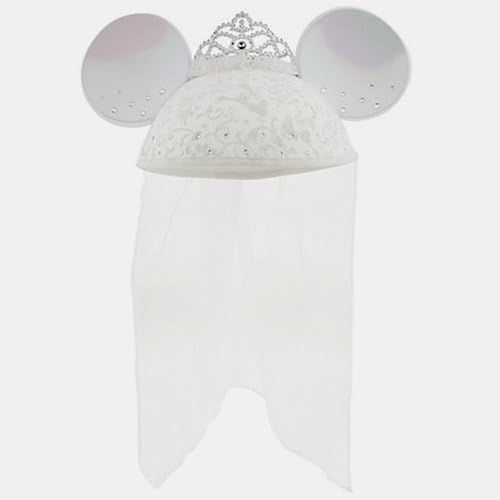 디즈니 [아마존베스트]Disney Parks Exclusive Bride Minnie Mouse Groom Mickey Mouse Ear Hats Set