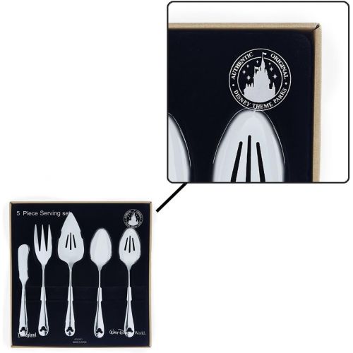 디즈니 [아마존베스트]Disney Parks Exclusive Mickey Mouse Icon Flatware 5 Pc. Serving Set 18/8