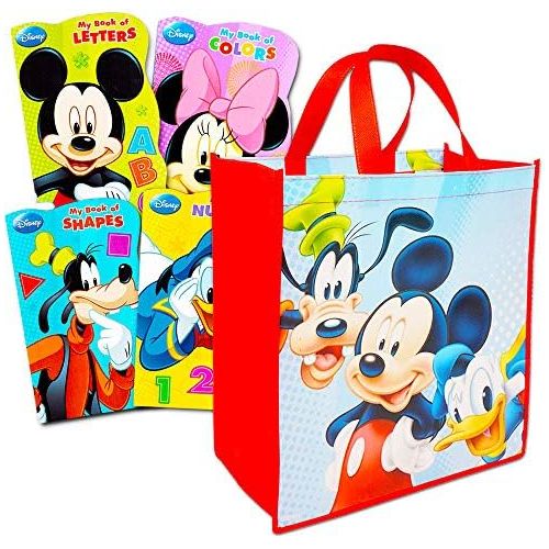 디즈니 [아마존베스트]Disney Mickey Mouse Tote Bag with Mickey Mouse Board Book Set