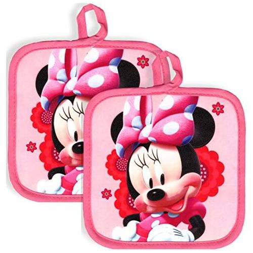 디즈니 [아마존베스트]Disney Minnie Mouse Kitchen Set - 2 Minnie Mouse Pot Holders