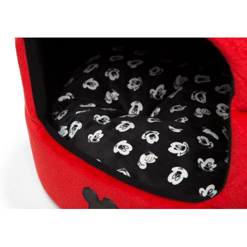 디즈니 [아마존베스트]Disney Mickey Mouse 2-in-1 Honeycomb Hut Cuddler in Mickey Bobble (Dog Bed / Cat Bed)