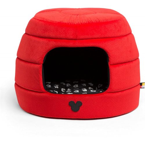 디즈니 [아마존베스트]Disney Mickey Mouse 2-in-1 Honeycomb Hut Cuddler in Mickey Bobble (Dog Bed / Cat Bed)