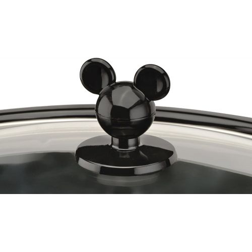 디즈니 [아마존베스트]Disney DCM-502 Mickey Mouse Oval Slow Cooker with 20-Ounce Dipper, 5-Quart, Red/Black