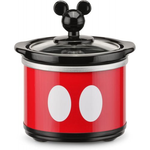 디즈니 [아마존베스트]Disney DCM-502 Mickey Mouse Oval Slow Cooker with 20-Ounce Dipper, 5-Quart, Red/Black