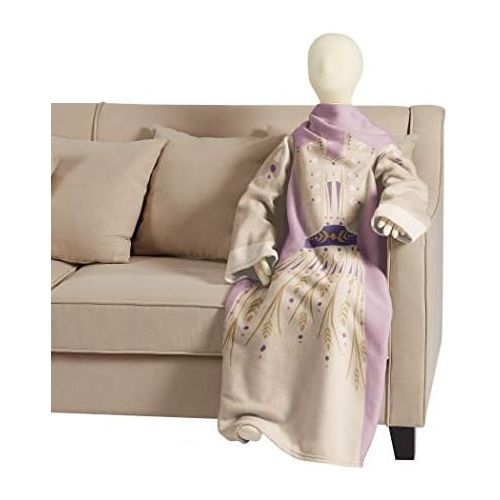 디즈니 [아마존베스트]Disney Frozen 2 Ana “First Act” Juvenile Comfy Throw Blanket, One Size