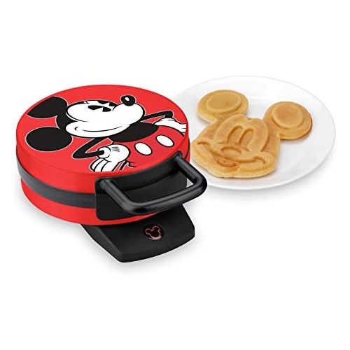 디즈니 [아마존베스트]Disney DCM-12 Mickey Mouse Waffle Maker, Red