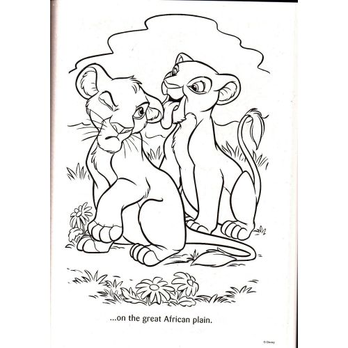 디즈니 [아마존베스트]Disney The Lion King - No Worries - Supper Book to Color - Coloring & Activity Book