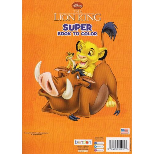 디즈니 [아마존베스트]Disney The Lion King - No Worries - Supper Book to Color - Coloring & Activity Book