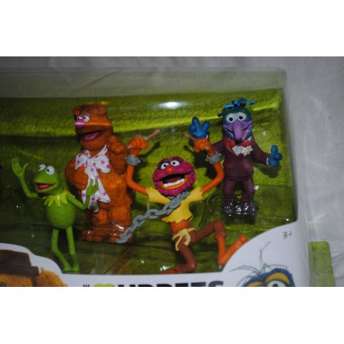 디즈니 [아마존베스트]Disney Muppets Movie Exclusive Figurine Playset PVC 6Pack Miss Piggy, Kermit, Fozzie, Animal, Gonzo and Rizzo