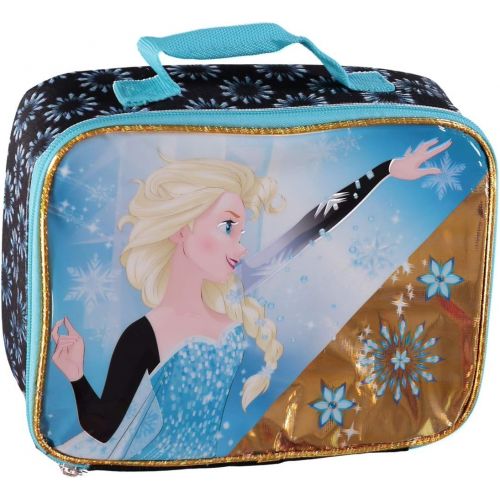 디즈니 [아마존베스트]Disney Frozen Elsa Lunchbag (Blue/Gold)