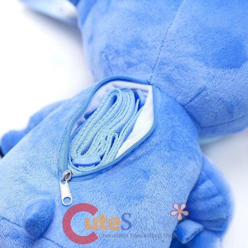 디즈니 [아마존베스트]Disney Lilo And Stitch Jumbo 17 Plush/Crossbody Bag- Blue