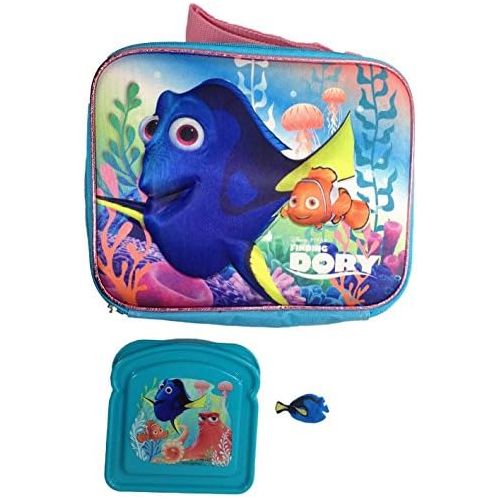 디즈니 [아마존베스트]Disney Finding Dory 3-D Lunch Kit With Long Strap (One Size, Turquoise/Multi)