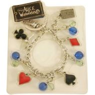 [아마존베스트]Disney Red Queen Key Ring Bracelet - with Card Symbols and Heart Padlock (Red)