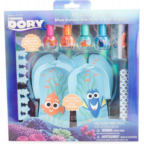 디즈니 [아마존베스트]TownleyGirl Disney Pixar Finding Dory My Beauty Spa Set, Polish, Buffer, File, Sandals and Toe Separators