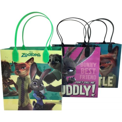 디즈니 [아마존베스트]Disney Zootopia 12 Pcs Goodie Bags Party Favor Bags Gift Bags Birthday Bags
