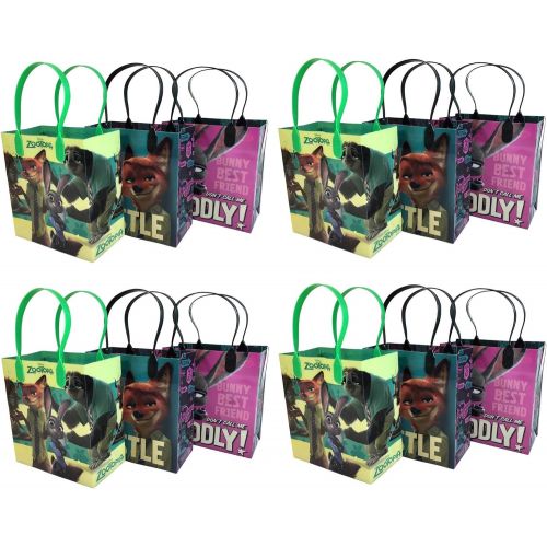 디즈니 [아마존베스트]Disney Zootopia 12 Pcs Goodie Bags Party Favor Bags Gift Bags Birthday Bags
