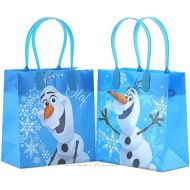 [아마존베스트]Disney Frozen Olaf Blue Premium Quality Party Favor Reusable Goodie Small Gift Bags 12 (12 Bags) by Disney
