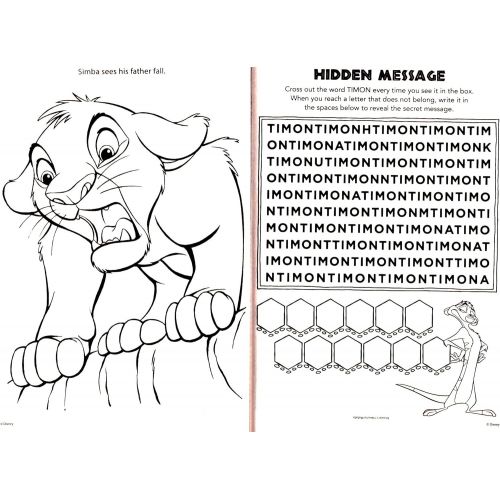 디즈니 [아마존베스트]Disney - The Lion King - Gigantic Coloring & Activity Book - 200 Pages