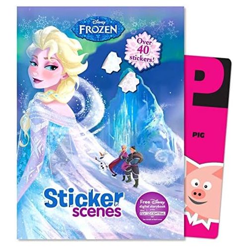 디즈니 [아마존베스트]Disney Frozen Stickers Activity Coloring Book ~ Elsa, Anna, Olaf, and Kristoff with Separately Licensed GWW Bookmark