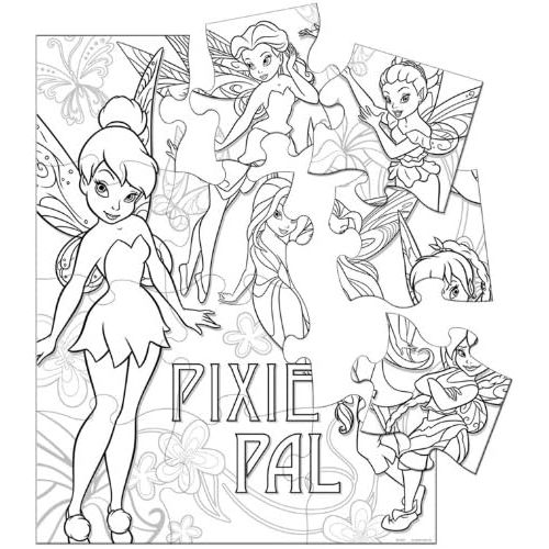 디즈니 [아마존베스트]Disney Fairies Tinkerbell Jumbo Coloring Puzzle